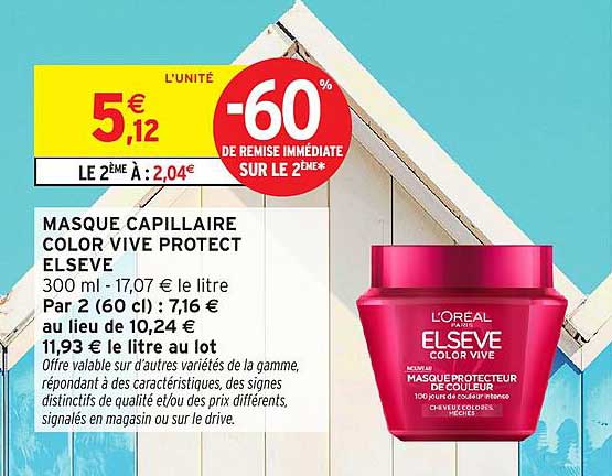 MASQUE CAPILLAIRE COLOR VIVE PROTECT ELSEVE