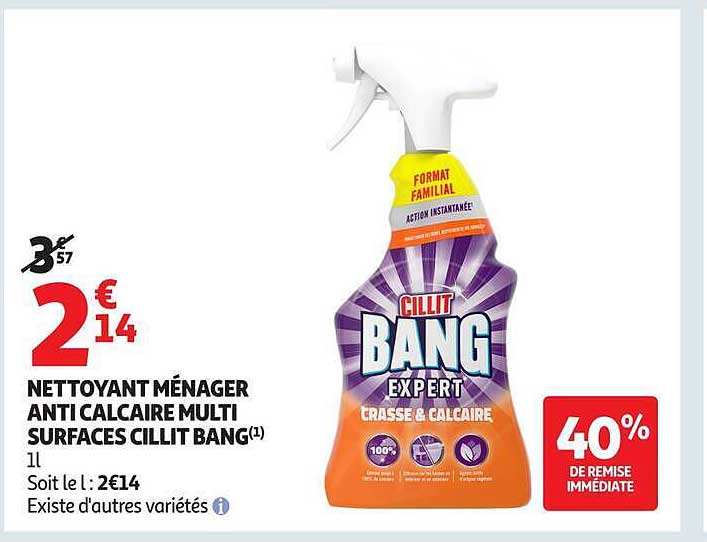 NETTOYANT MÉNAGER ANTICALCAIRE MULTI SURFACES CILLIT BANG(1)