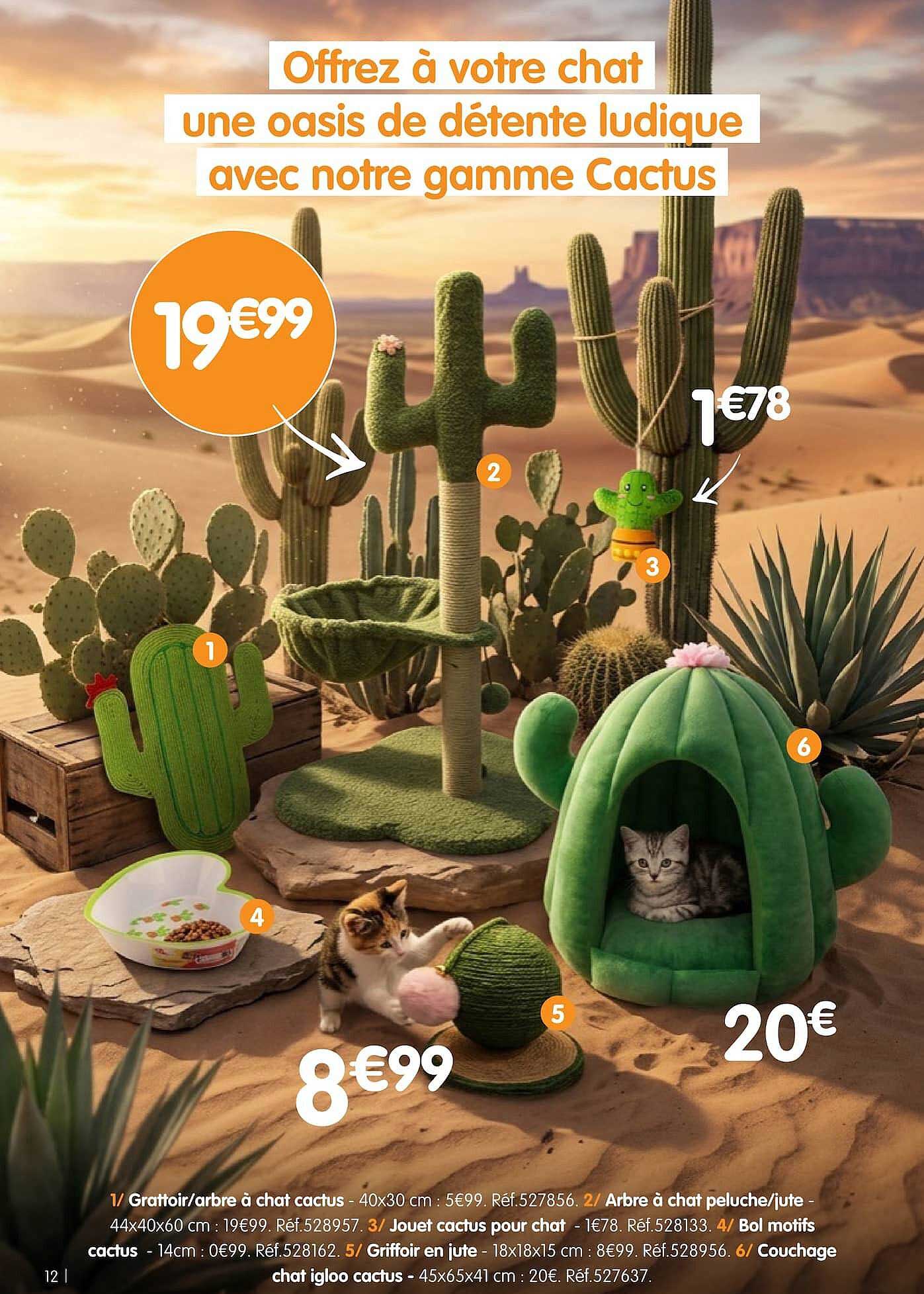 Offrez à votre chat une oasis de détente ludique avec notre gamme Cactus