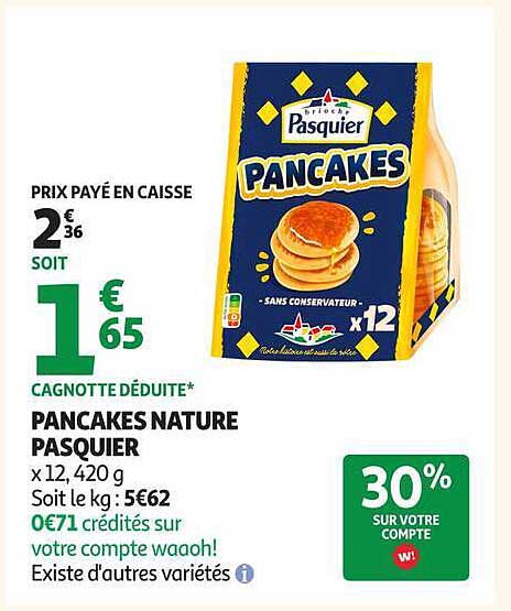 PANCAKES NATURE PASQUIER