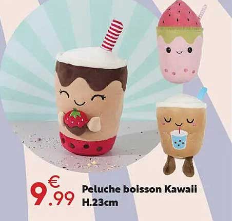 Peluche boisson Kawaii H.23cm