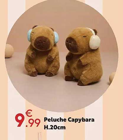Peluche Capybara H.20cm