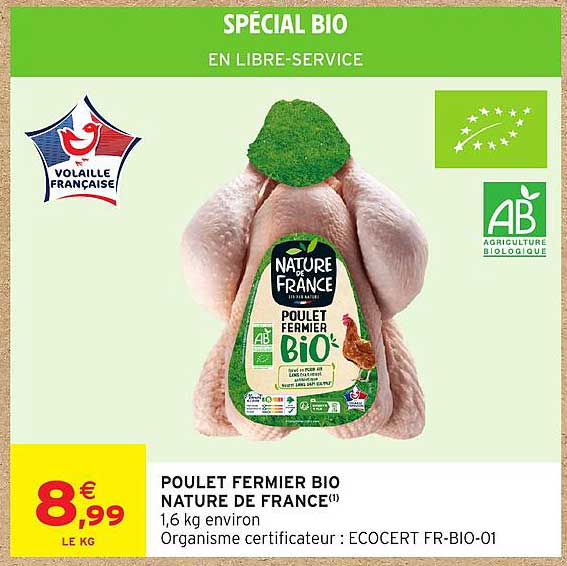 POULET FERMIER BIO NATURE DE FRANCE(1)