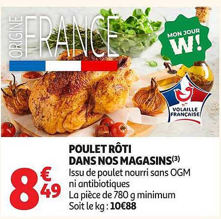 POULET RÔTI DANS NOS MAGASINS