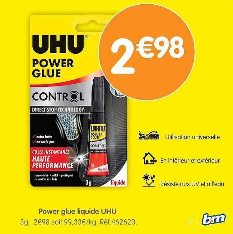 Power glue liquide UHU