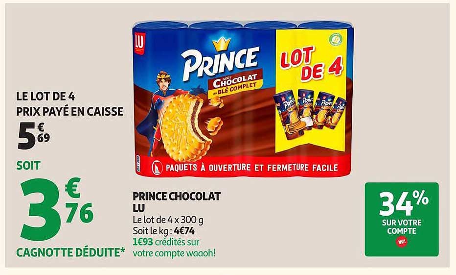 PRINCE CHOCOLAT LU