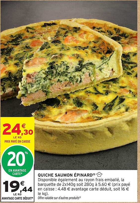 QUICHE SAUMON ÉPINARD