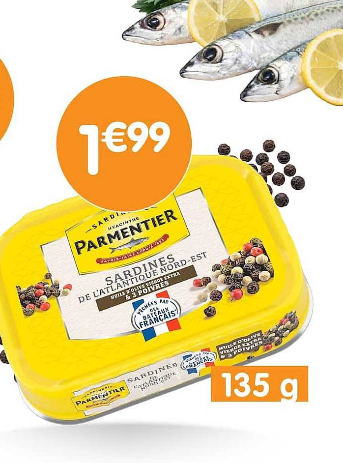Sardines de l'Atlantique nord-est Parmentier