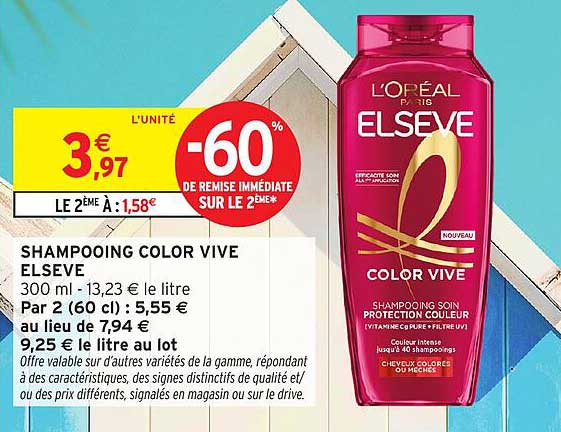 SHAMPOOING COLOR VIVE ELSEVE