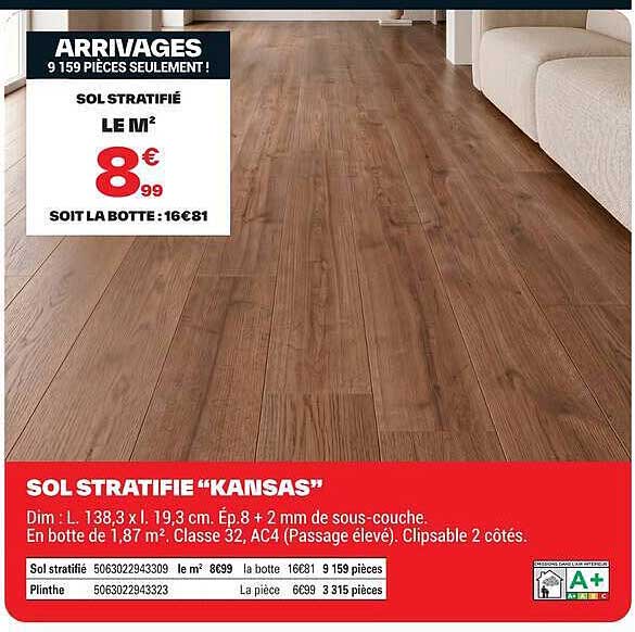 SOL STRATIFIÉ “KANSAS”