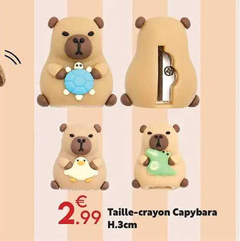 Taille-crayon Capybara H.3cm