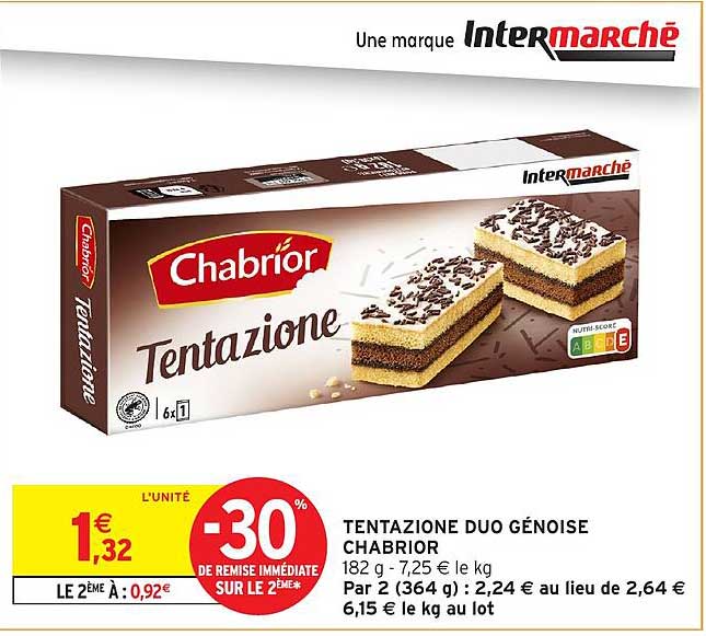 TENTAZIONE DUO GÉNOISE CHABRIOR