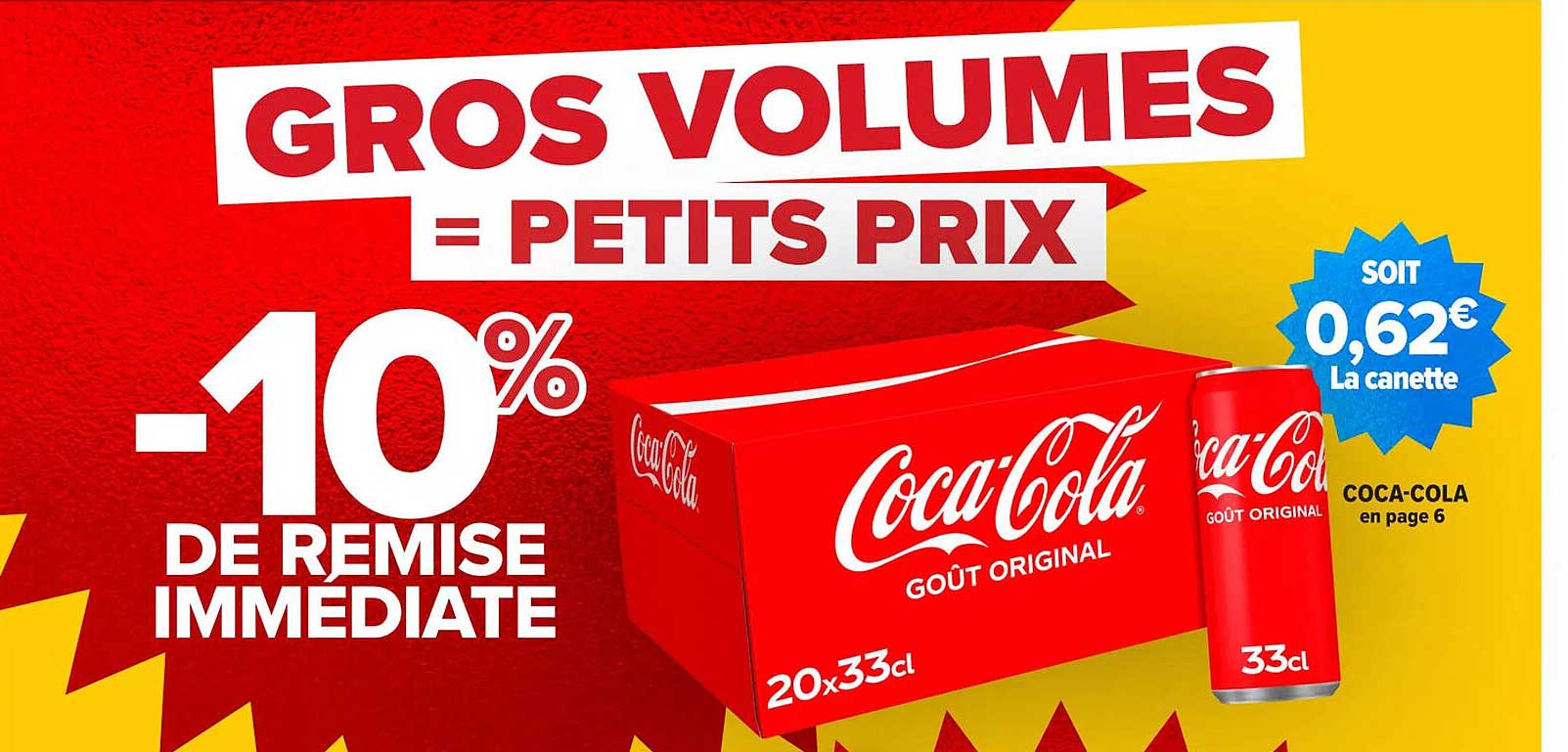 -10% de remise immédiate sur Coca-Cola