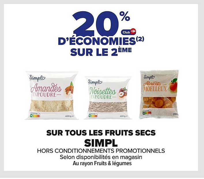 20% D'ÉCONOMIES SUR LE 2ÈME