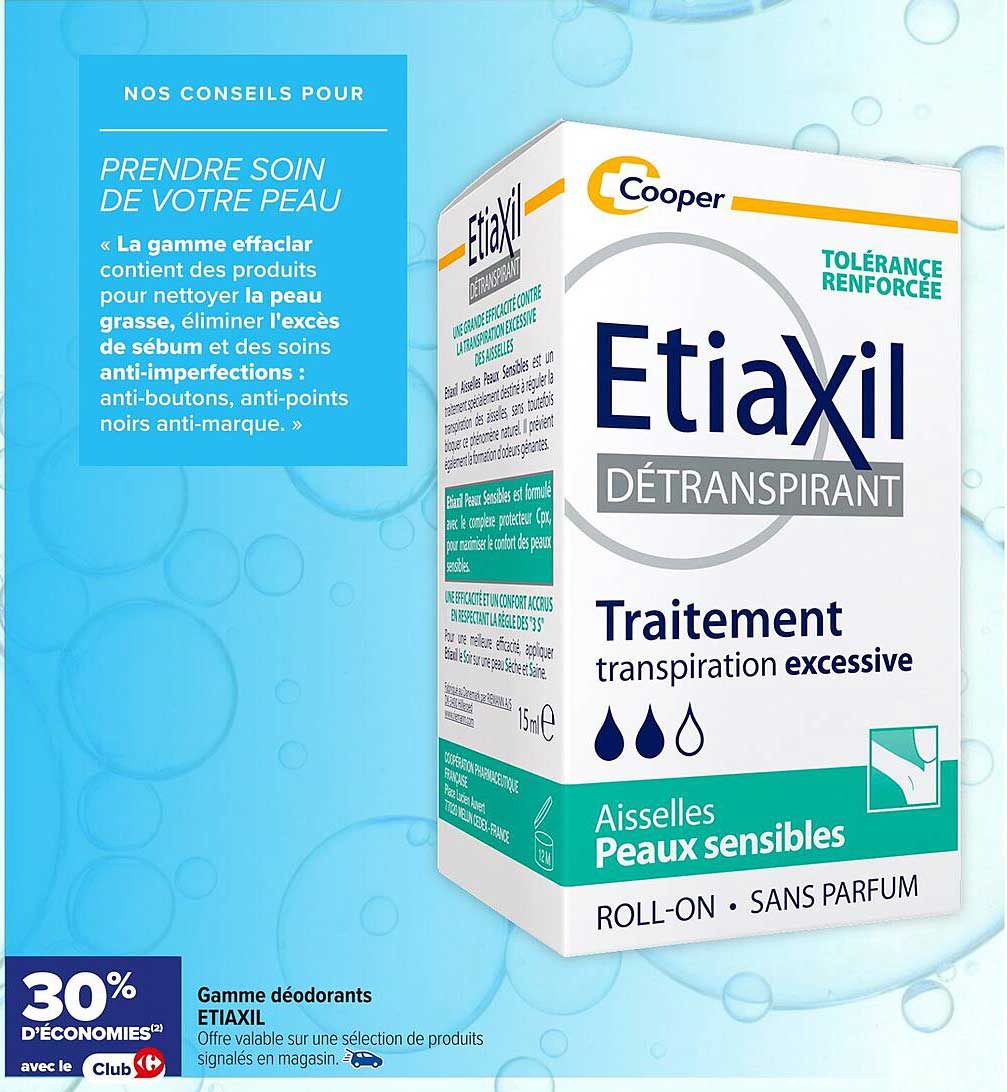 30% d'économies sur Etiaxil