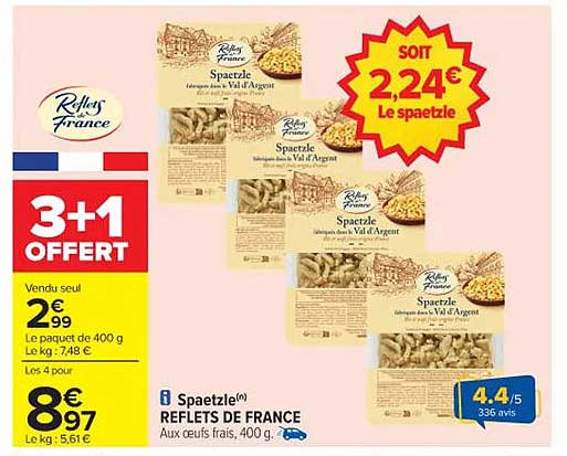 3+1 offert !