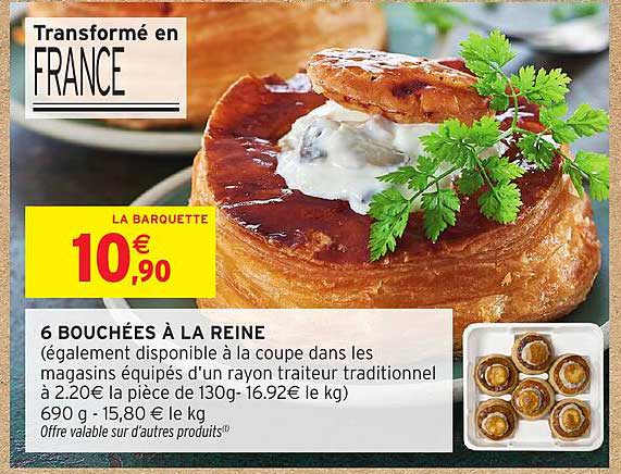 6 BOUCHÉES À LA REINE