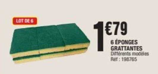 6 ÉPONGES GRATTANTES