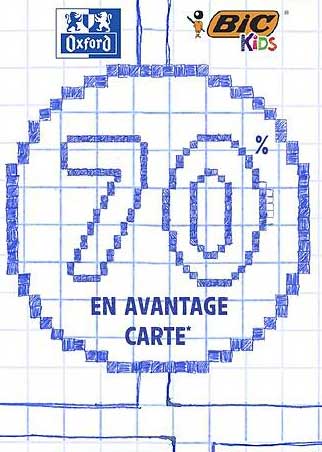 70 % EN AVANTAGE CARTE*