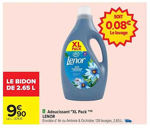 Adoucissant "XL Pack" (6) LENOR