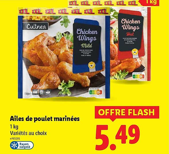 Ailes de poulet marinées