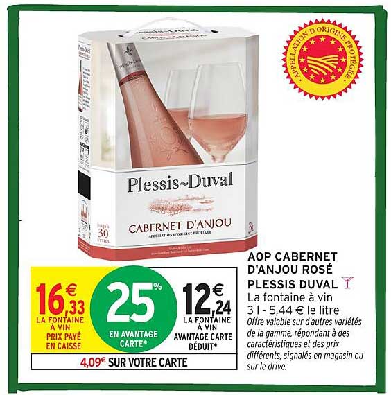 AOP CABERNET D’ANJOU ROSÉ PLESSIS DUVAL