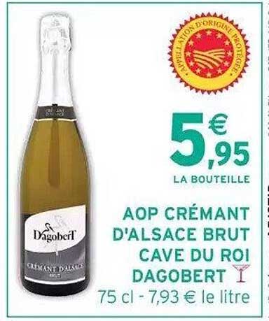 AOP CRÉMANT D'ALSACE BRUT CAVE DU ROI DAGOBERT