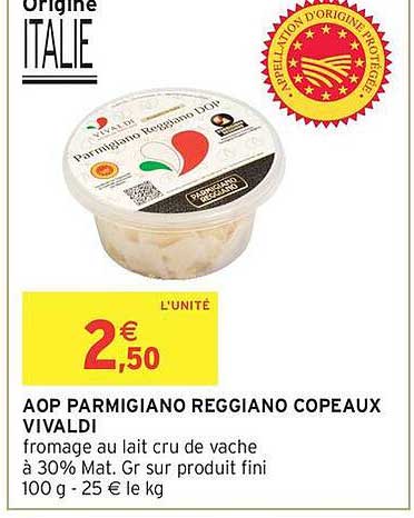 AOP PARMIGIANO REGGIANO COPEAUX VIVALDI