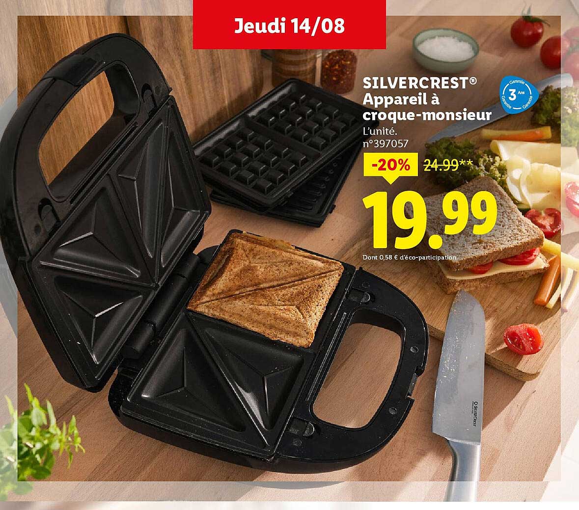 Appareil à croque-monsieur SILVERCREST®