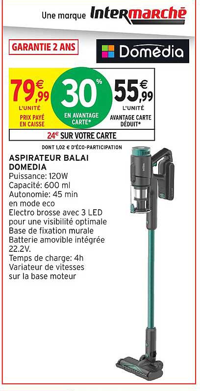 ASPIRATEUR BALAI DOMEDIA