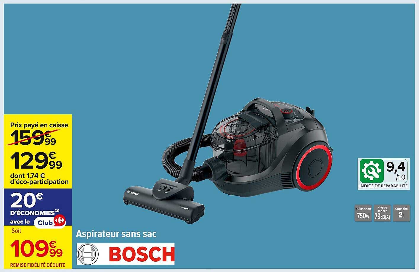 Aspirateur sans sac