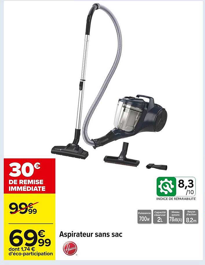 Aspirateur sans sac