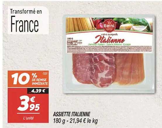 ASSIETTE ITALIENNE