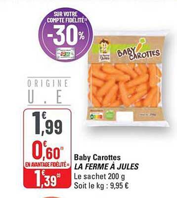Baby Carottes LA FERME À JULES