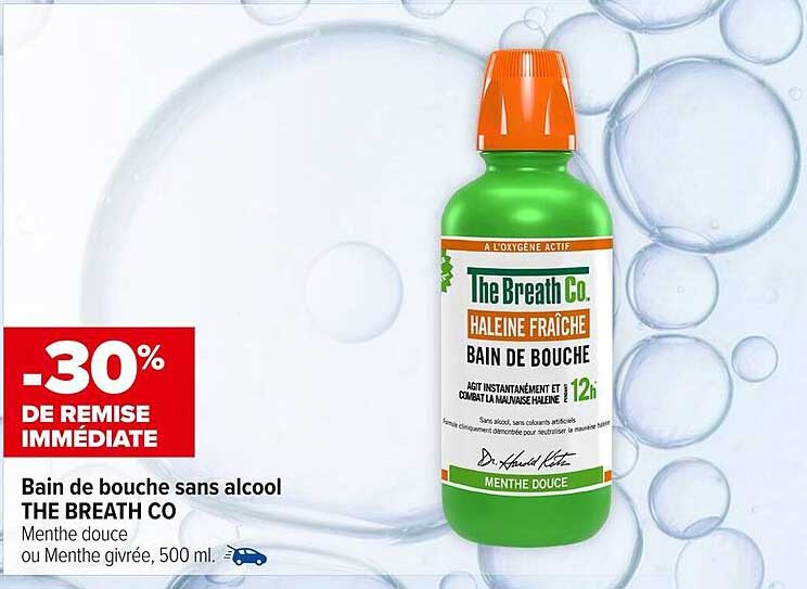 Bain de bouche sans alcool THE BREATH CO