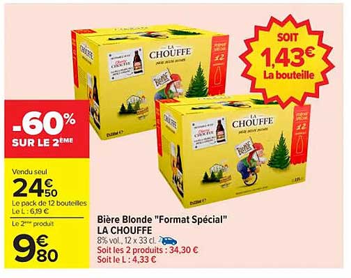 Bière Blonde "Format Spécial" LA CHOUFFE