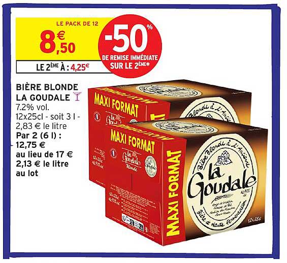 BIÈRE BLONDE LA GOUDALE