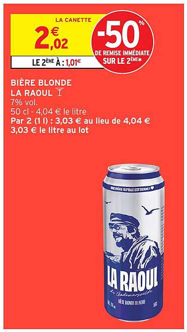 BIÈRE BLONDE LA RAOUL