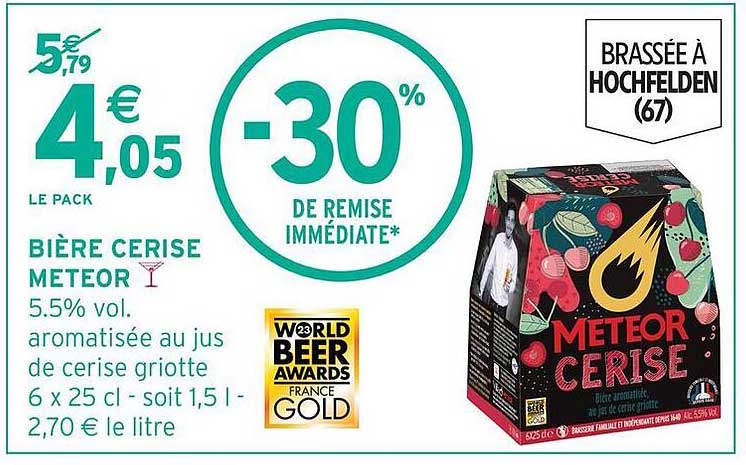 BIÈRE CERISE METEOR