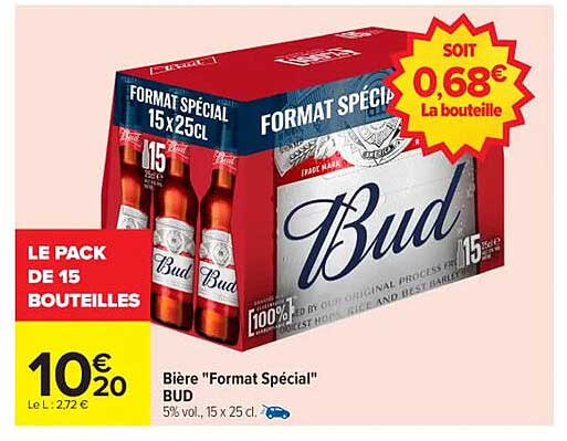 Bière "Format Spécial" BUD