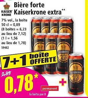 Bière forte Kaiserkrone extra**