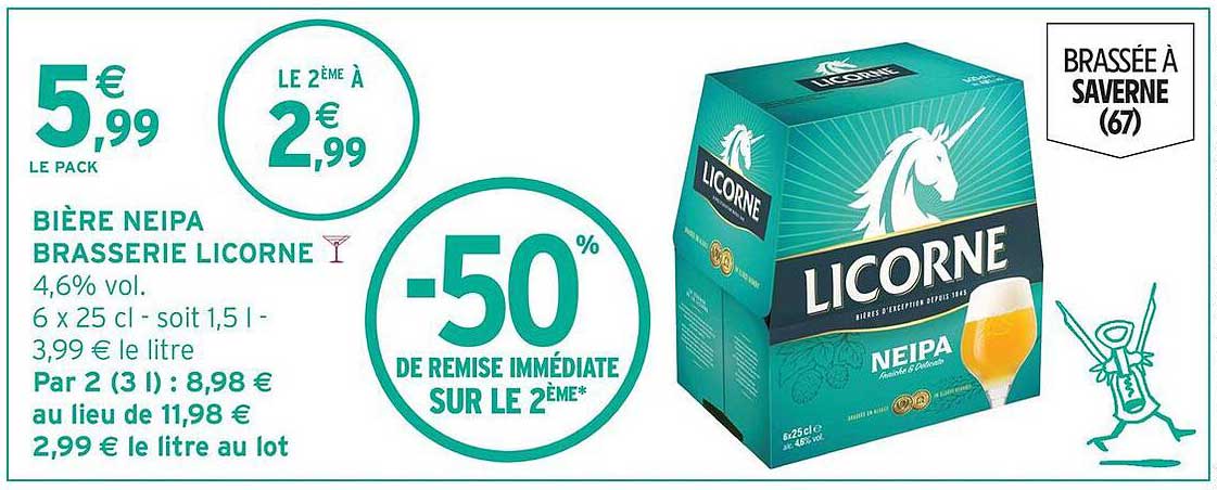 BIÈRE NEIPA BRASSERIE LICORNE