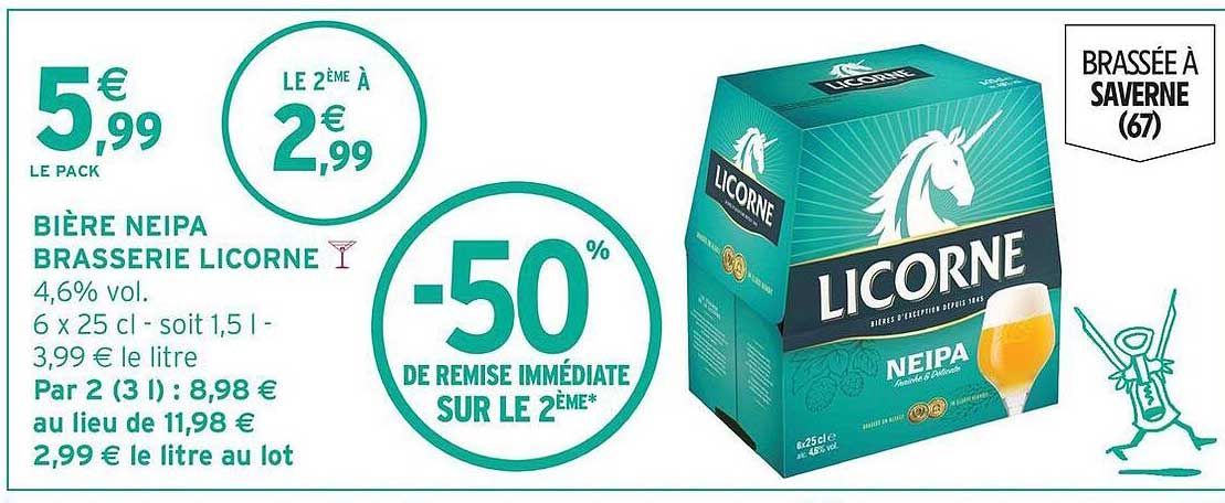BIÈRE NEIPA BRASSERIE LICORNE