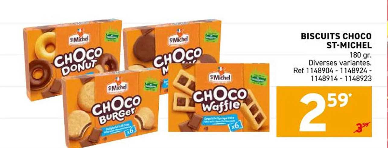 BISCUITS CHOCO ST-MICHEL