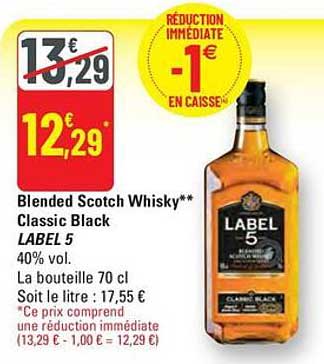 Blended Scotch Whisky** Classic Black LABEL 5