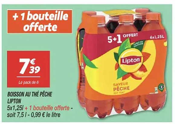 BOISSON AU THÉ PÊCHE LIPTON