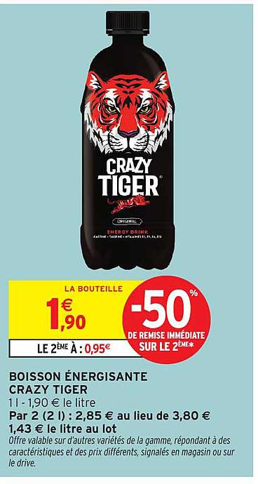 BOISSON ÉNERGISANTE CRAZY TIGER