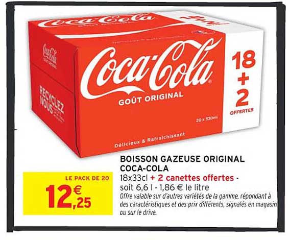 BOISSON GAZEUSE ORIGINAL COCA-COLA