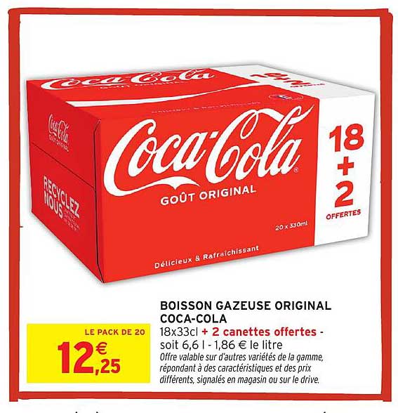 BOISSON GAZEUSE ORIGINAL COCA-COLA