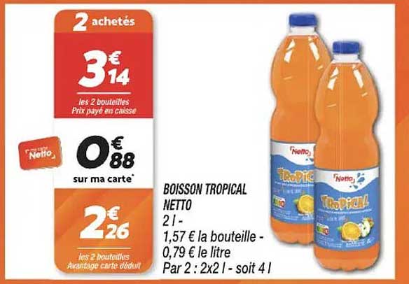 BOISSON TROPICAL NETTO